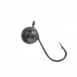 Мормышка вольфрам LumiCom Шар фигурный с ушком Ф3 черный никель, цена за 1 шт.