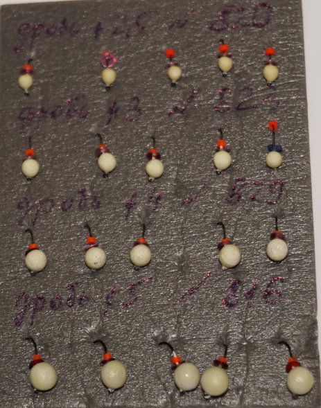 Мормышка вольфрамовая Дробь 4 с фосфором 829