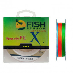 Леска плет. FISH SEASON X4 0.18 150м multicolor