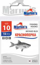 Крючок Marlin's Красноперка Miyako BLN №10 10шт M1201BLN-010
