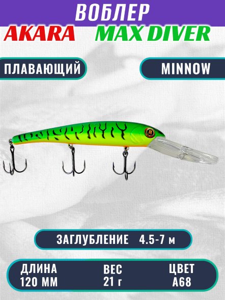 Воблер Akara Max Diver 120F 21г MD-120-A68