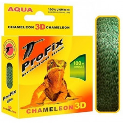 Леска плетеная AQUA ProFix Chameleon 3D Jungle 0.12 100м