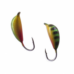 Мормышка вольфрамовая Lumicom Банан с ушком Ф4 покраска 306, цена за 1 шт.